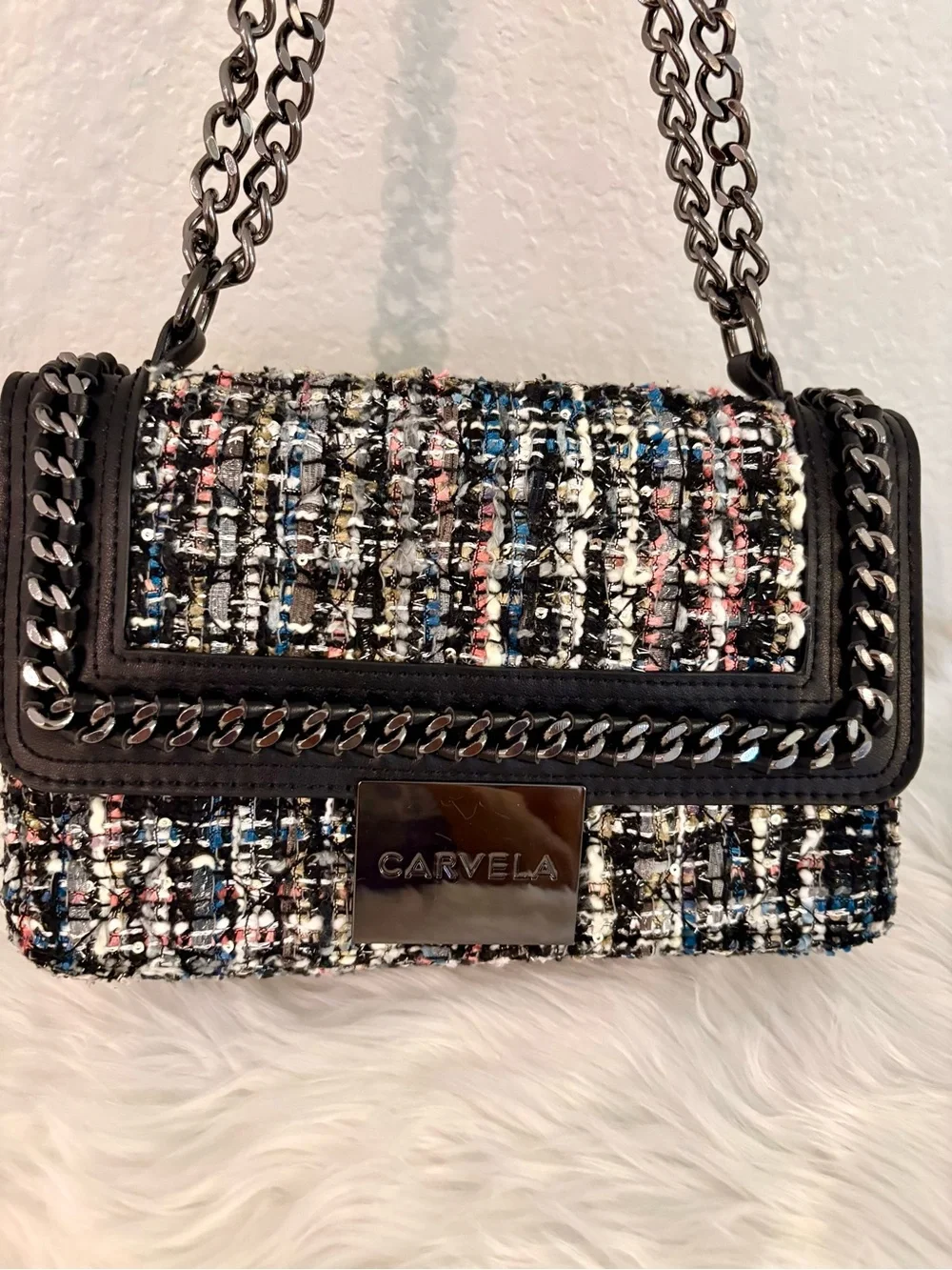 Carvela Tweed Shoulder Bag